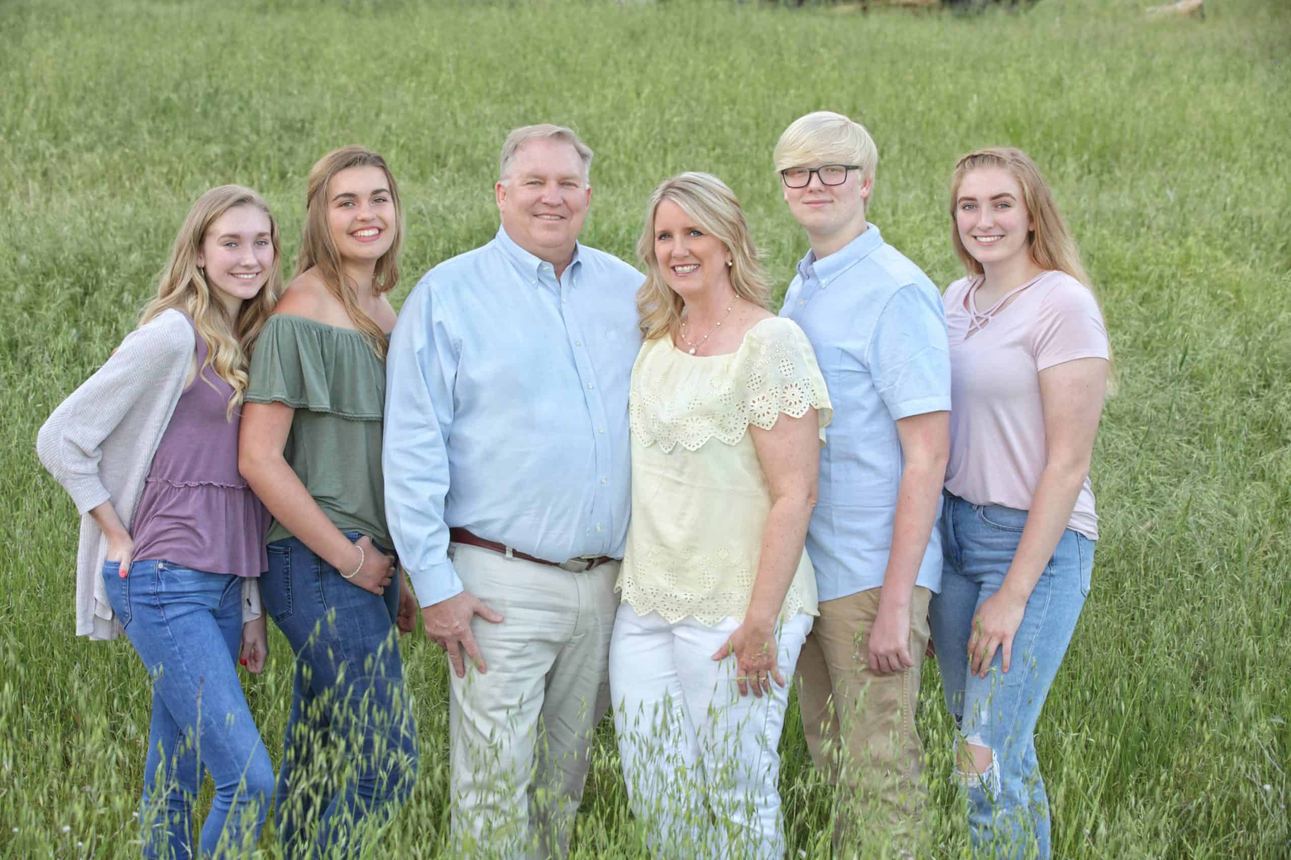 Kevin Murray and his family